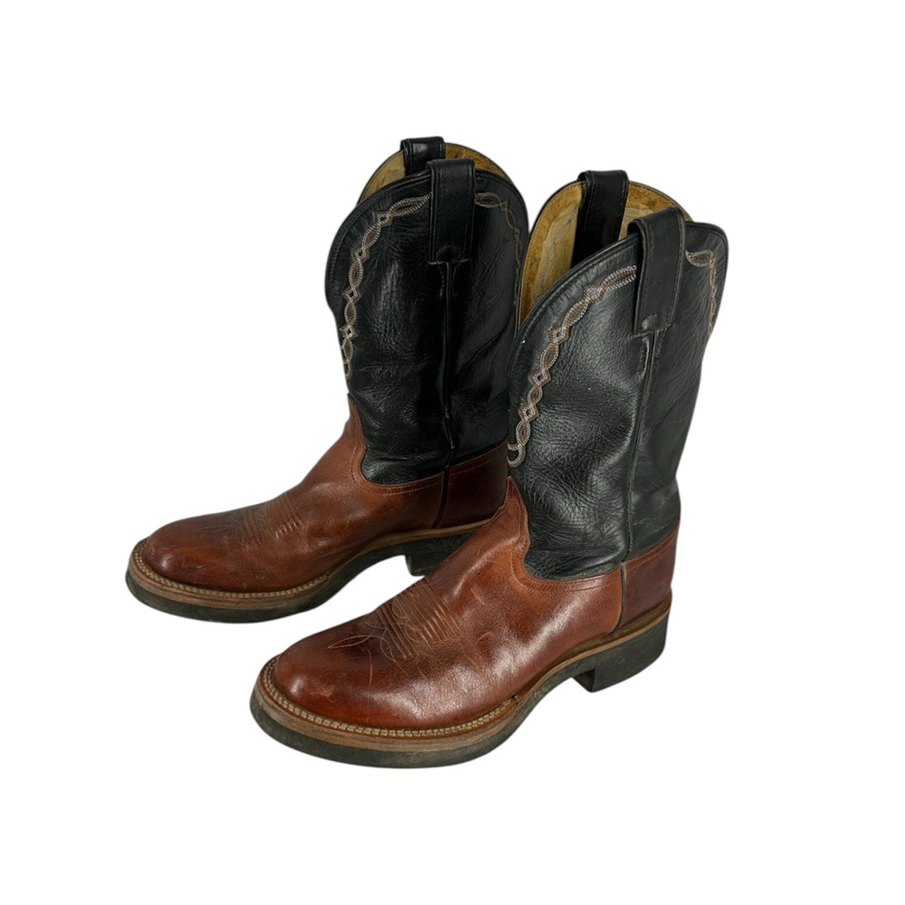 Tony Lama Vintage Crepe Sole Western Roper Boots 9B